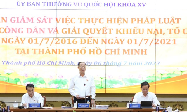 PHÓ CHỦ TỊCH QUỐC HỘI TRẦN QUANG PHƯƠNG: GIÁM SÁT ĐỂ PHÁT HIỆN NHỮNG BẤT CẬP NHẰM HOÀN THIỆN CHÍNH SÁCH, PHÁP LUẬT VỀ TIẾP CÔNG DÂN